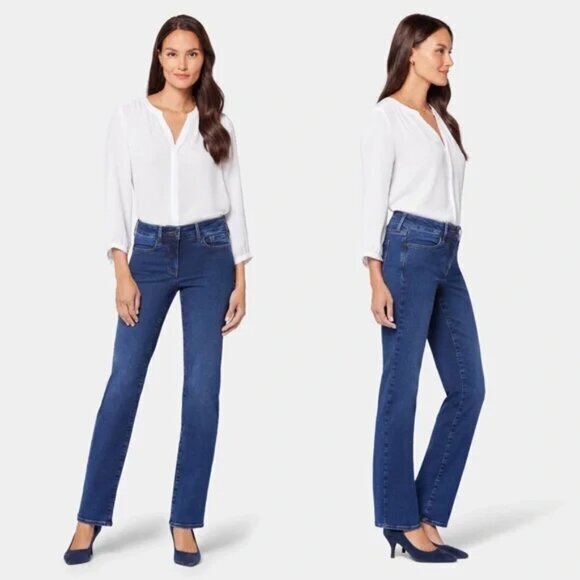 NYDJ Denim - NYDJ Marilyn Straight High Rise Jeans